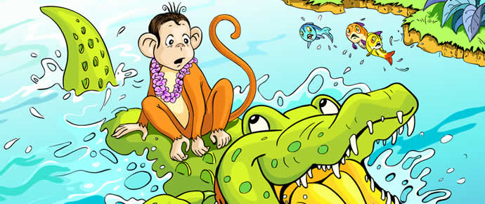 The Monkey and The Crocodile • Moral Stories
