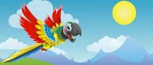 The King and Macaw Parrots